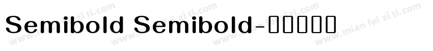 Semibold Semibold字体转换